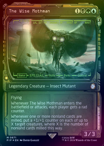 The Wise Mothman | Fallout Foil | Commander | Card Universe