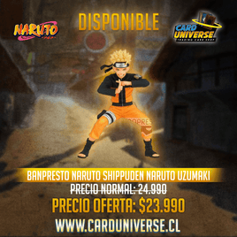 Banpresto Naruto Shippudden Naruto Uzumaki - Card Universe Online