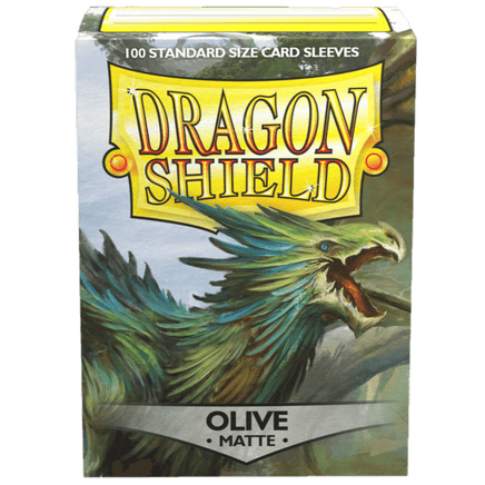 Protectores Dragon Shield Olive Matte Standard - Card Universe Online