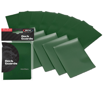 Protectores Estándar Deck Guard Doble Matte Verde BCW - Card Universe Online