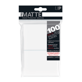 Protectores Matte Blanco 100 Estándar Ultra Pro - Card Universe Online