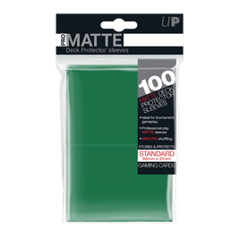 Protectores Matte Verde 100 Estándar Ultra Pro - Card Universe Online