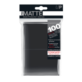 Protectores Matte Negro 100 Estándar Ultra Pro - Card Universe Online