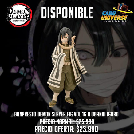 Banpresto Demon Slayer Fig Vol 16 A Obanai Iguro - Card Universe Online