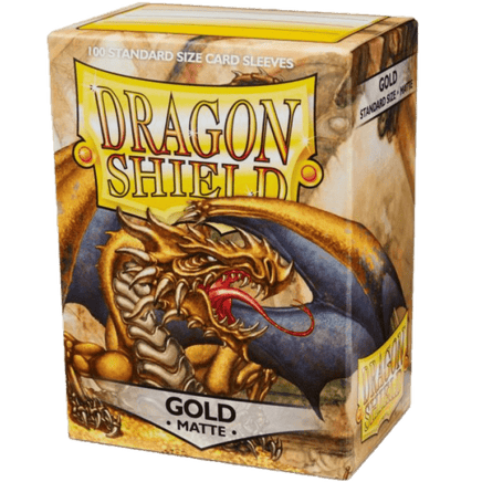 Protectores Dragon Shield Gold Matte Standard - Card Universe Online